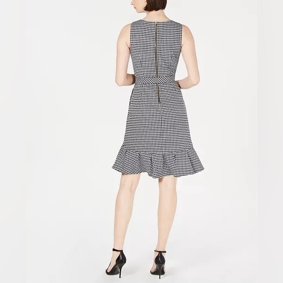 Calvin Klein Checkered Ruffle Dress - Picture 10 of 13